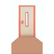 ALDAR Door - Semi Auto Door 80 cm DRST004-80 ALDAR Door - Semi Auto Door 80 cm DRST004-80