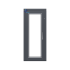 ALDAR Door - Semi Auto Decorative Door 70 cm Model No. DR-412/70
