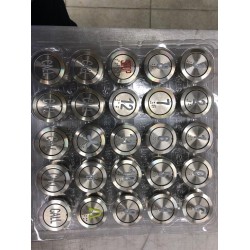 Circle Silver - Call Button- Blue - 24 v - Almotaheda Circle Silver - Call Button- Blue - 24 v - Almotaheda