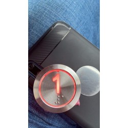 Circle Silver - Call Button- Blue - 24 v - Almotaheda Circle Silver - Call Button- Blue - 24 v - Almotaheda