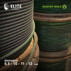 GUSTOV WOLF   حبل صلب ألماني المنشأ  12 مم