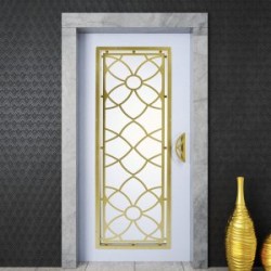 باب HAS تركي 70 سم - فورجيه - شمال - أبيض و ذهبي باب HAS تركي 70 سم - فورجيه - شمال - أبيض و ذهبي